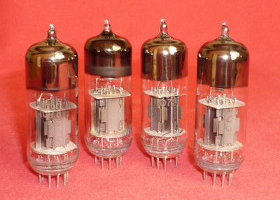 4pcs. 6N6P / 6Н6П Double triode SAME DATE 1978 ~ E182CC, ECC99