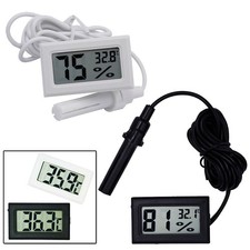 1PCS Digital LCD Thermometer Hygrometer Humidity Meter Indoor Fridge Temperature