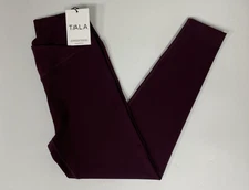Women's Tala Day Flex Wrap High Waisted Leggings Fig Burgundy 7/8 Size Medium