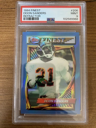 1994 Finest #206 Deion Sanders RefractorPSA 9 Mint