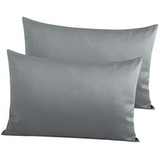 500 Thread Count Cotton Queen Standard/Queen 20 x 30 Inches Dark Grey