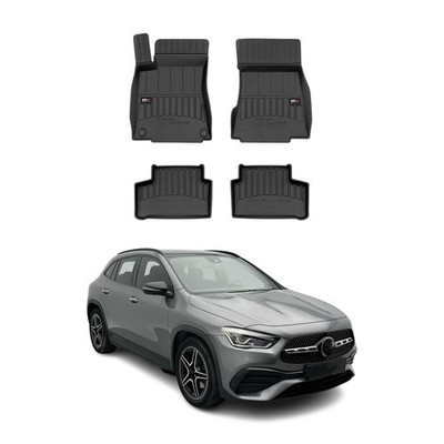 OMAC Gummi Fußmatten für Mercedes GLA H247 2020-2026 Premium Gummi Schwarz 4tlg