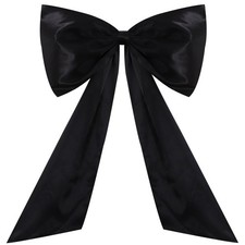 Large Black Bow Decor 26 x 42 Inch Giant Bow for Halloween Decor Christmas Tr...