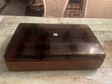 Vintage Wood Effect Cassette 48 Tape Storage Box