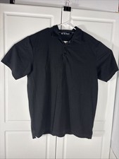 Travis Mathew Polo Shirt Men's XL Black Short Sleeve Casual Golf. Extra Large