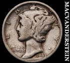 1943-S Silver Mercury Dime - Scarce  Better Date  No Reserve  #i7022