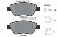 Textar Bremsbelagsatz, Scheibenbremse 2398202 FüR Fiat German E-CARS Opel