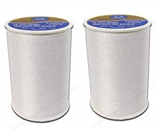 2 Pack Coats Clark All Purpose Thread 400 Yards White, Sewing Machine Supply