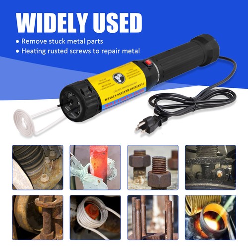 Magnetic Induction Heater 1500W Auto Flameless Heating Bolt Removal Tool 12Coils - Picture 7 of 8