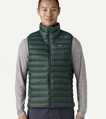 Patagonia Men's Down Sweater Puffer Vest Cascade Green Jacket XL