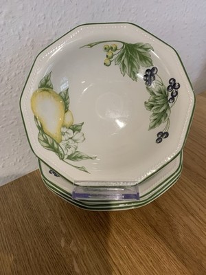 Vintage Churchill`VICTORIAN ORCHARD`Chartwell Suppenschalen-17cm-10-seitig. 4er Set sehr guter Zustand