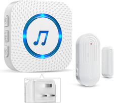 SANJIE Wireless Door Open Alarm Sensor Chime, 600FT Operating Range 55 Ringtones
