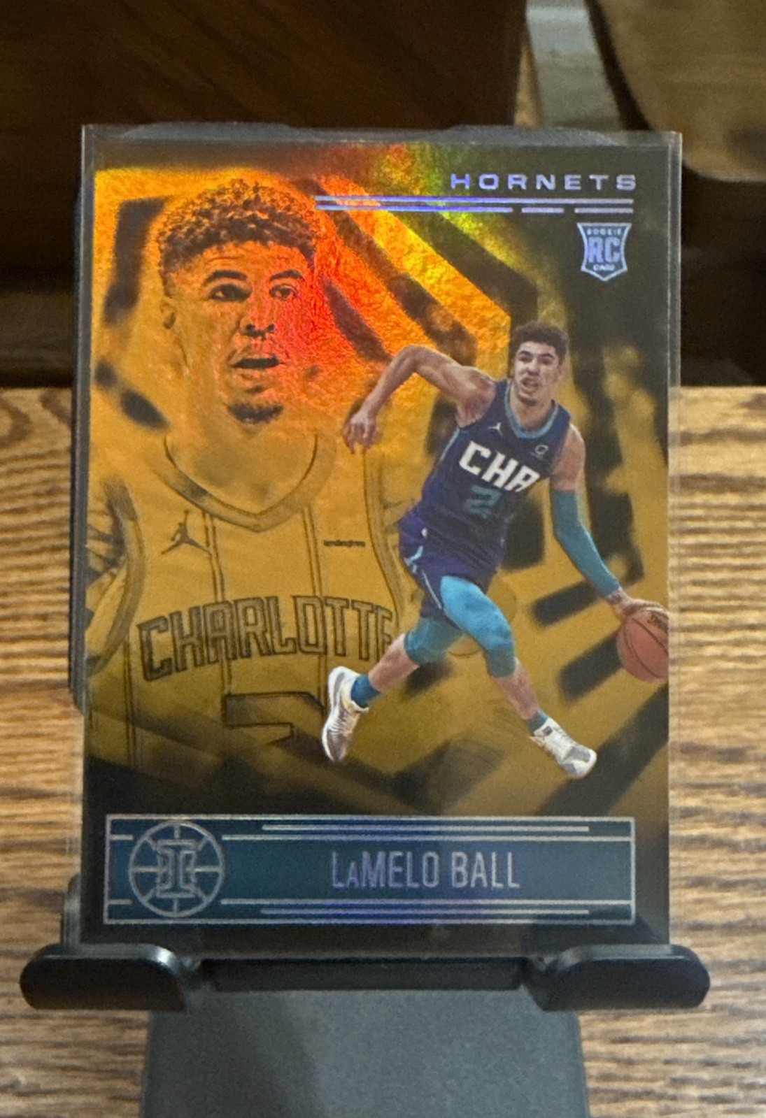 2020-21 Panini Illusions - Rookie LaMelo Ball #151 Trophy Collection Orange (RC)