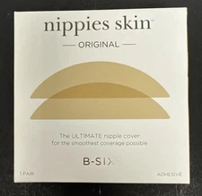 Nippies Skin Original B-SIX Nipple Cover Creme Color Size 1 S/M (3”) A-C Cups