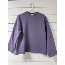 Lee Heavyweight Authentic Apparel Sweatshirt Purple Crewneck Fleece Pullover M