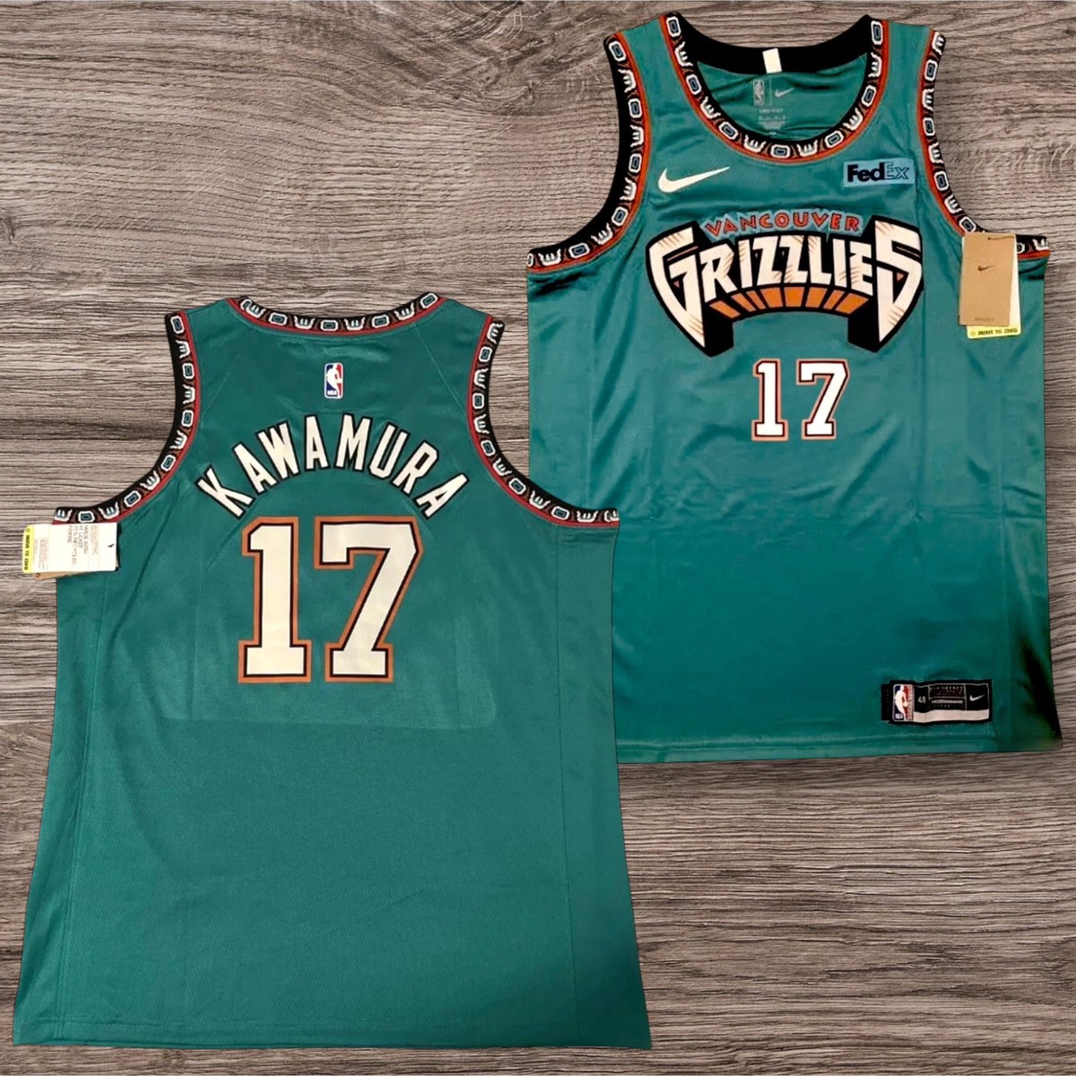 Yuki Kawamura Memphis Vancouver Grizzlies Throwback NBA Yuki Kawamura Memphis Vancouver Grizzlies Throwback NBA