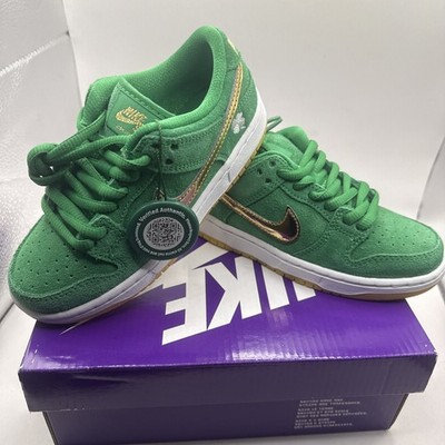 Nike SB Dunk Low Pro (PS) St. Patrick's Day 2022 Size 11c With Extra Laces NIB