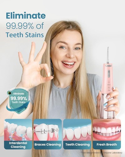 Waterproof 300ML Oral Irrigator - Dentist Approved for Ultimate Plaque Removal - Picture 6 of 11