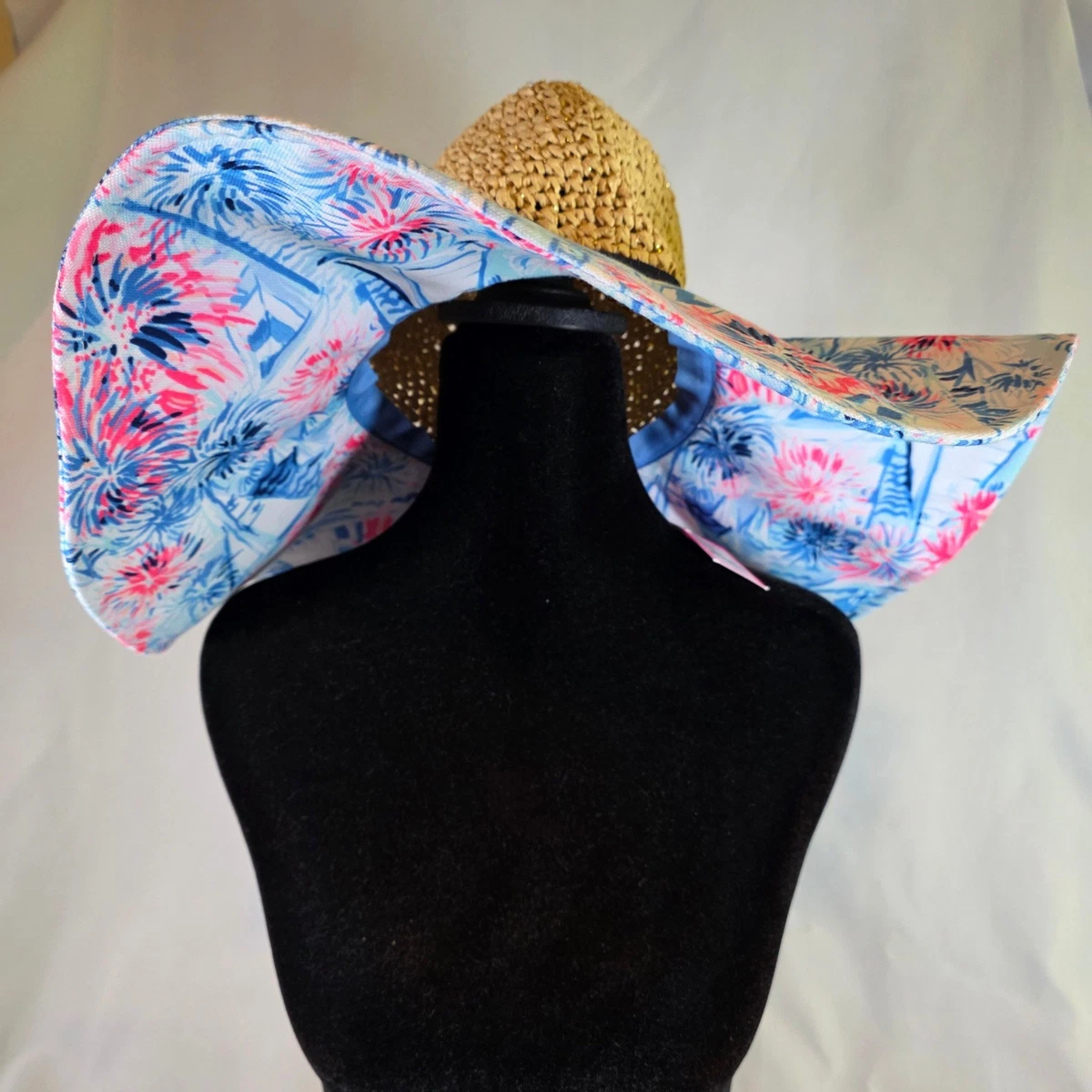Lilly Pulitzer‎ Sea To Shining Sea Floppy Pink Sailboats Wide Brim Beach Sun Hat Lilly Pulitzer Beach Hat OS Sea To Shining | Mercari main image 3