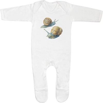 'Two Snails' Baby Romper Jumpsuits / Sleep suits (SS056137)