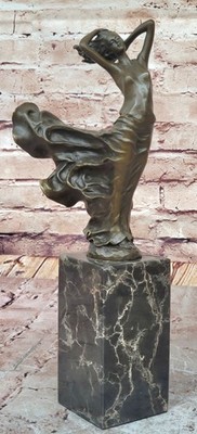 Gypsy Dancers Messingskulptur Jugendstil Marmor Figur Deko Heim Geschenk Kunst