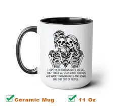 Best Friend Skeleton Bestie Ghost Friends Mug