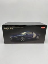Kyosho 1/18 Audi R8 White Black Sideblade Diecast Collectible 14+