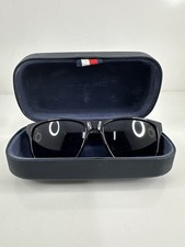 Tommy Hilfiger Luis MP OM347 Rectangular Sunglasses Navy Blue Dark Tortoise Gray