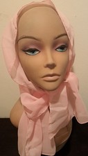 A Lovely Vintage Light Pink Silk Scarf