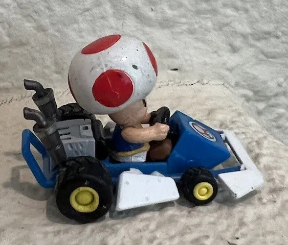 Figurine Yujin Mario Kart N64 – Toad Gashapon, Super état, Complet !
