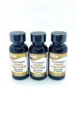 Iodine Tincture 1 FL oz. First Aid Antiseptic.( 3 PACK )