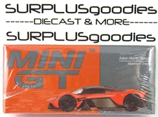 2024 Mini-GT Overseas Edition: Maximum Orange ASTON MARTIN VALKYRIE #MGT00678-L