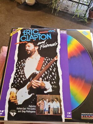 Eric Clapton And Friends LaserDisc Nathan East  Phil Collins  Rare VG Cond 