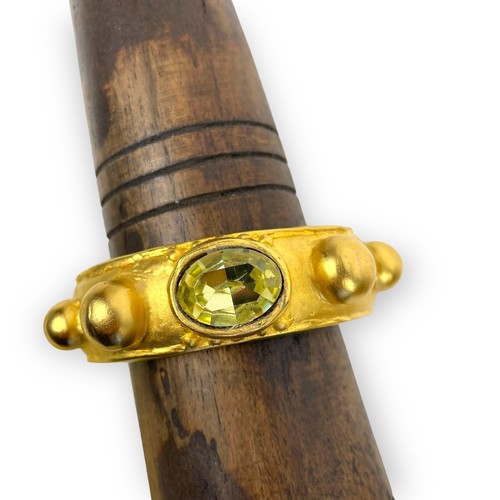 Deanna Hamro Armband goldfarben Messing Etrusker Manschette Runway Göttin Statement - Bild 10 von 11