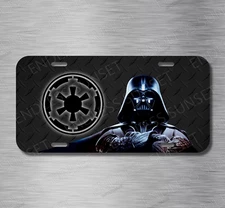 The Dark side Darth Vader Star wars Galactic Empire License Plate Front Auto Tag