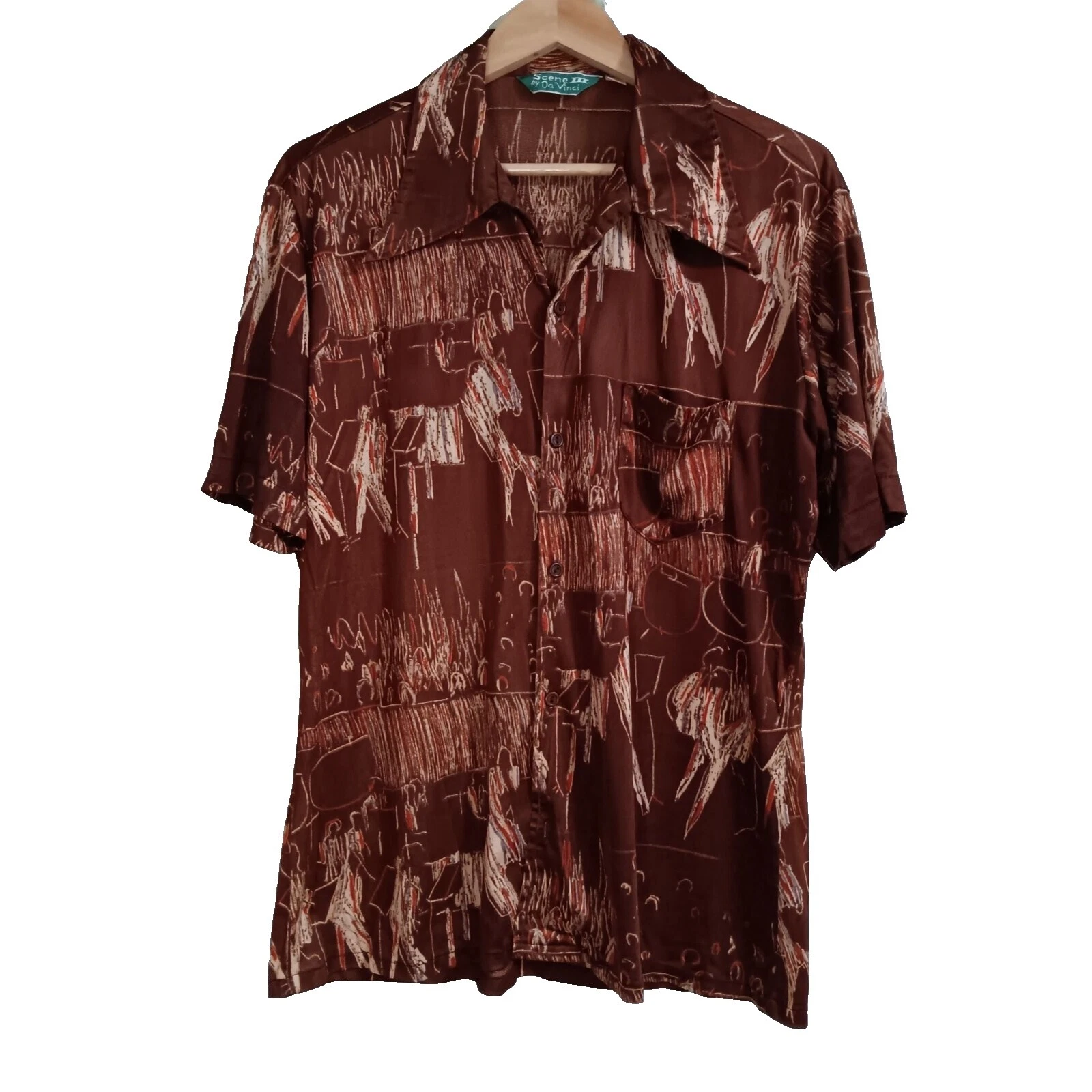 DaVinci Classic Regular Size Casual Button-Down Shirts for Men