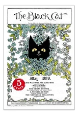 The Black Cat May 1898 Vintage Poster – Art Nouveau Cat Illustration - Art Print