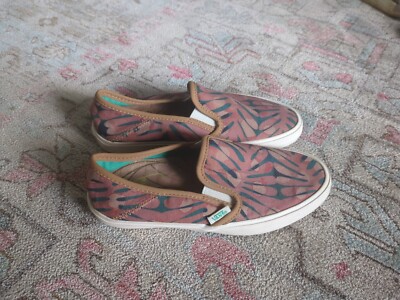 Vans Off The Wall Women Sz Comina Sea Tropical Seaweed - Main Image