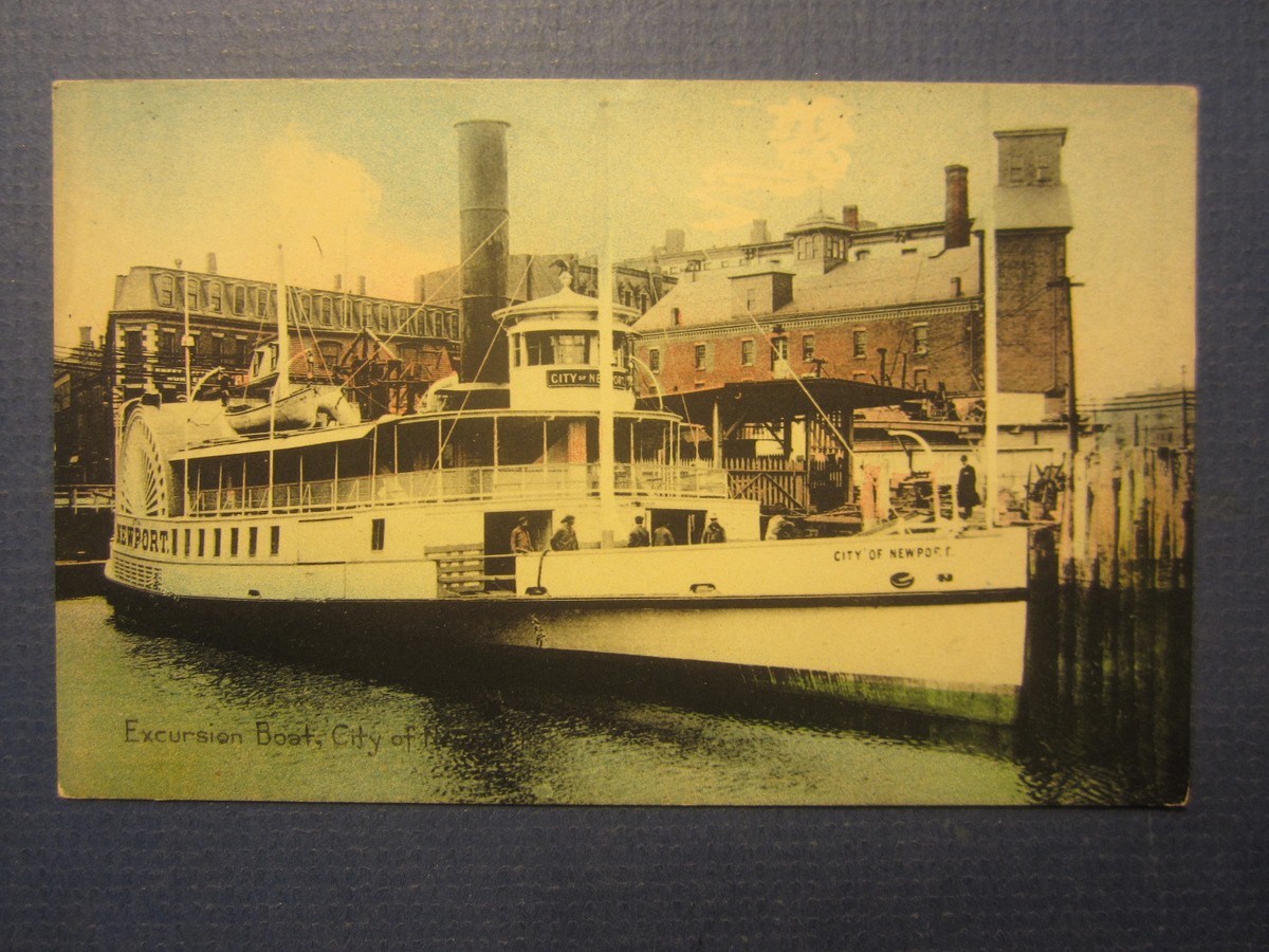 Old Vintage c.1910 - CITY OF NEWPORT - Steamship POSTCARD