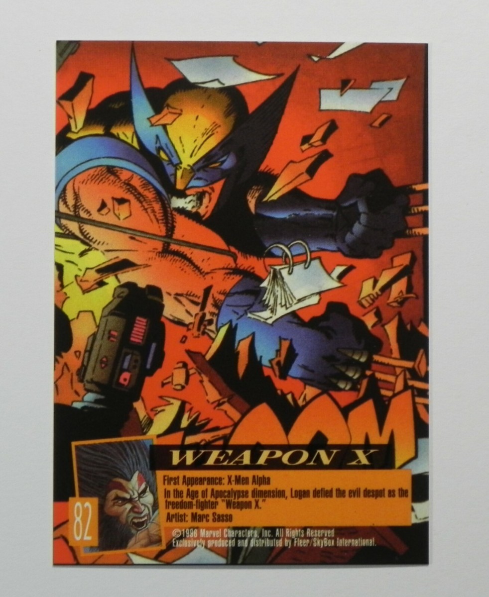 1996 Fleer ultra Marvel X　ホロフラッシュ　ガンビット 1996 Fleer ultra Marvel X ホロフラッシュ ガンビット 1996