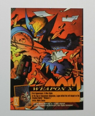 1996 Fleer ultra Marvel X　ホロフラッシュ　ガンビット WEAPON X Card (1) 1996 FLEER ULTRA X-MEN Age of Apocalypse Card _