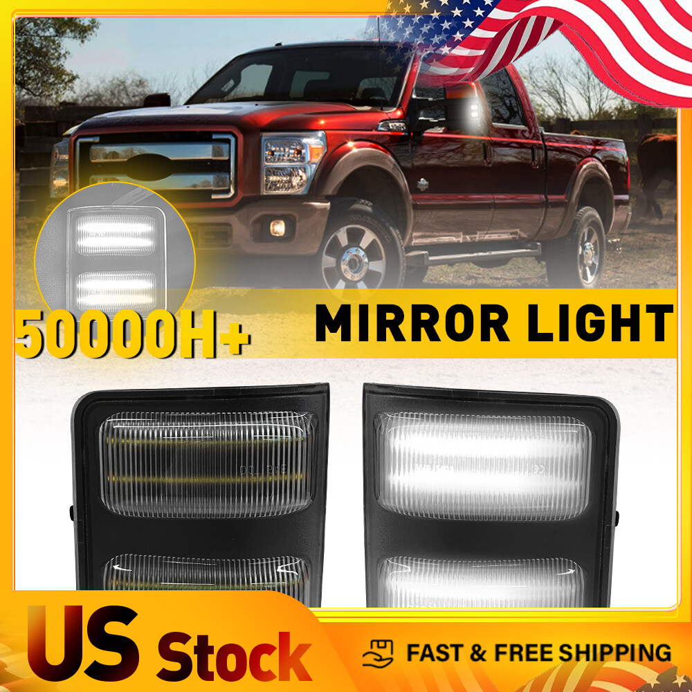 Side Mirror Signal Clear Light Housings 2013-2014 Fits F-150 Ford Super F-Series
