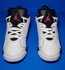Nike Air Jordan 6 Retro Low Infrared Chrome Black Bred 768881-123 Size 7Y US