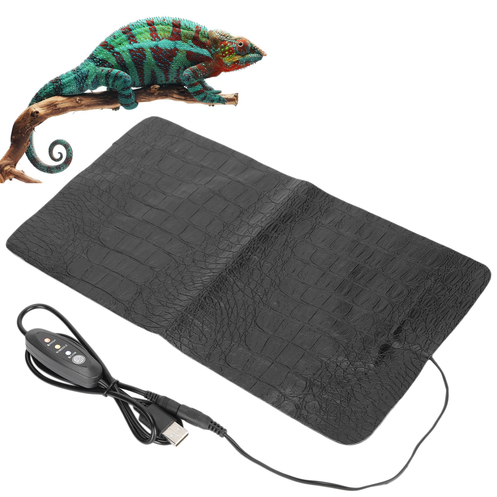 Large USB Reptile AntiScratch Heating Pad Waterproof Heat Mat For Reptiles T Yrw