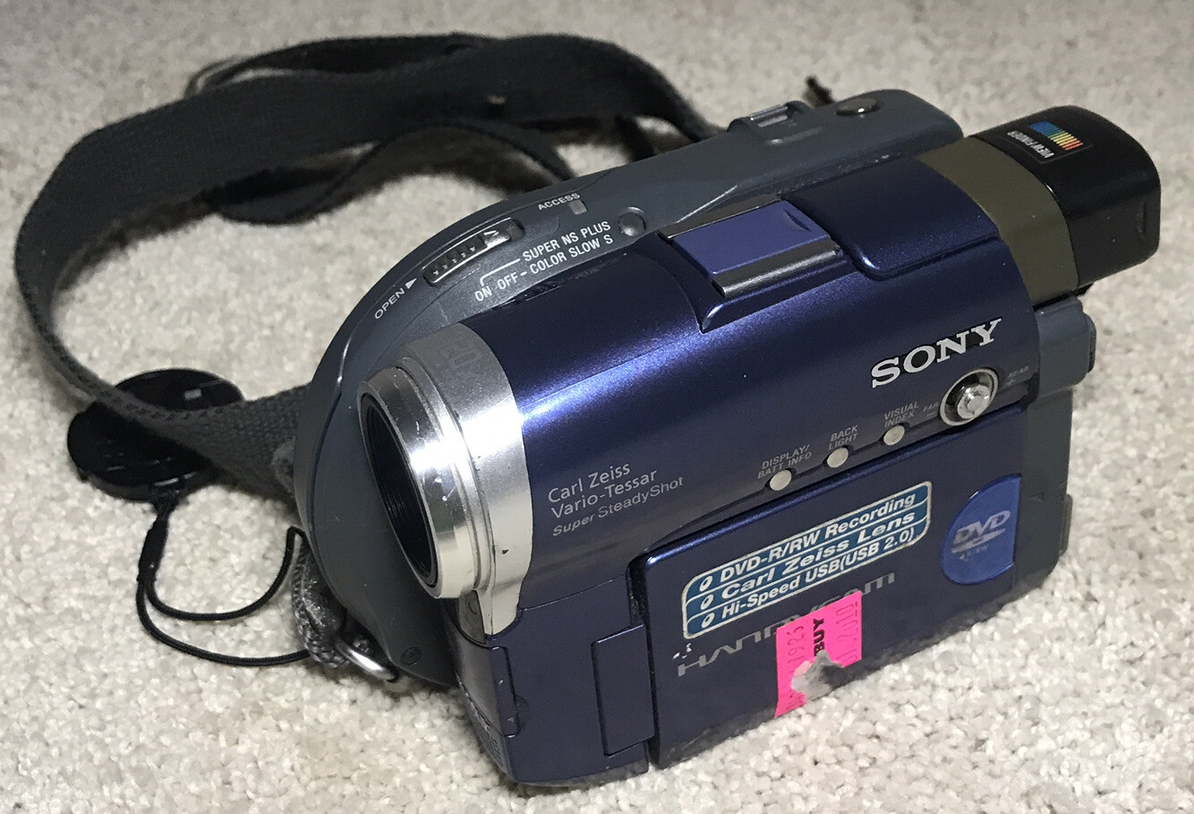 Sony Handycam DCR-DVD101 Camcorder for Parts or Repair Only-image