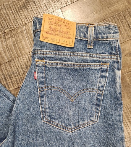 Vintage '96' Levi's 550 Jeans Herren Größe 32×33 Medium Wash Blau Relaxed Fit Tapered - Bild 13 von 15