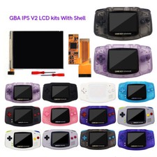 GBA IPS V2 Screen Backlight LCD Kits W/Color Shells for Gameboy Advance Console