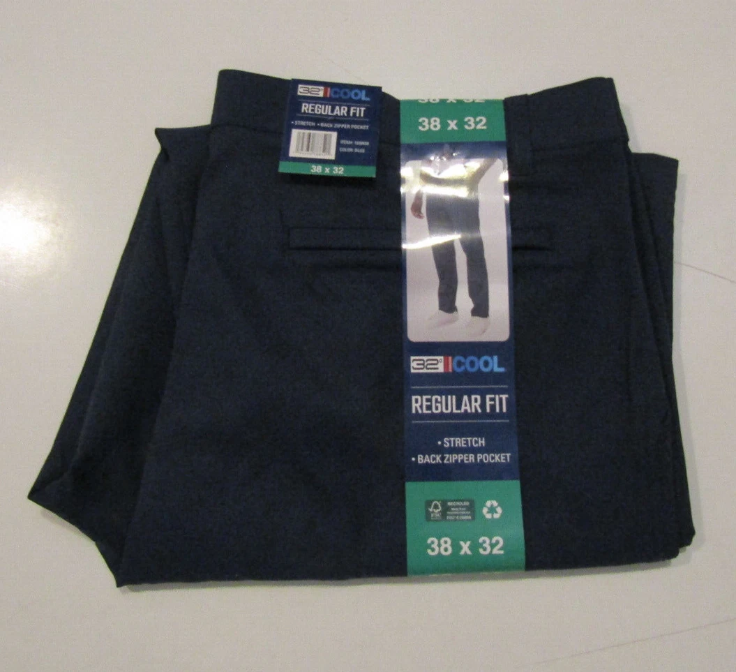 32 DEGREES Mens Stretch Performance Pants Blue Quick Dry Size 32 W 30 L NWT
Opens in a new window or