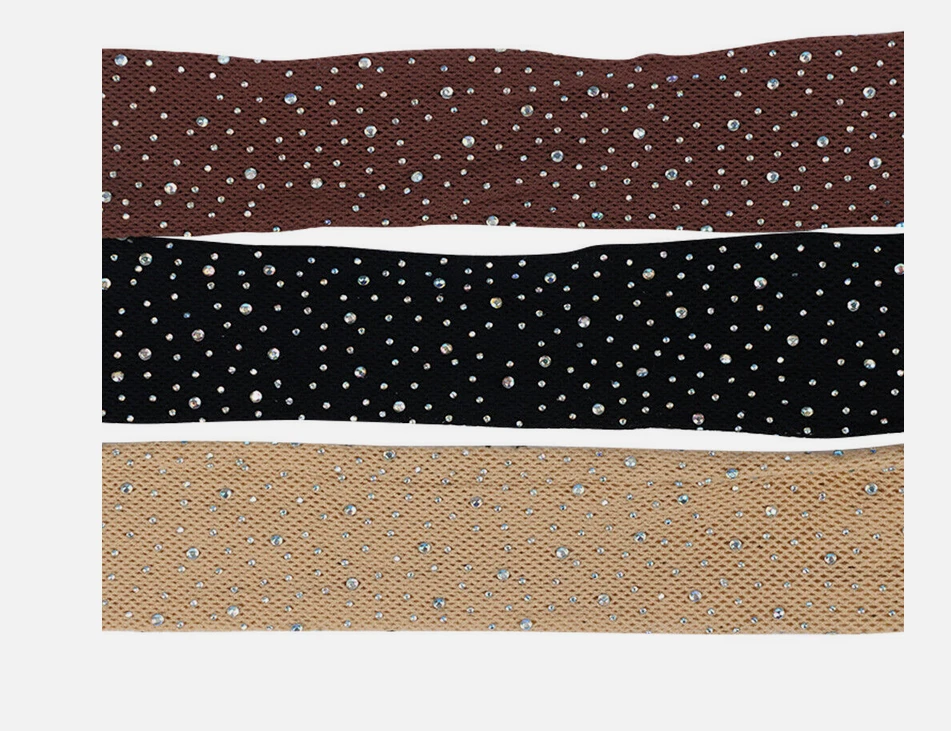 Sparkly Diamante Embellished Rhinestone Crystal Glitter Diamond Fishnet Tights  - Image 4 of 4