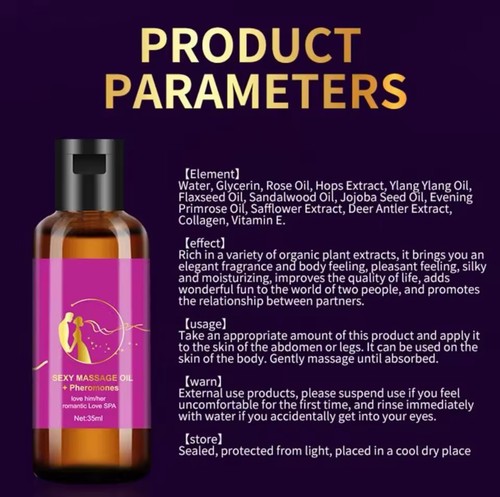 Erotic Massage Oil Body Private Parts Adult Natural Plant Rose Essence Romantic - 第 6/6 張圖片